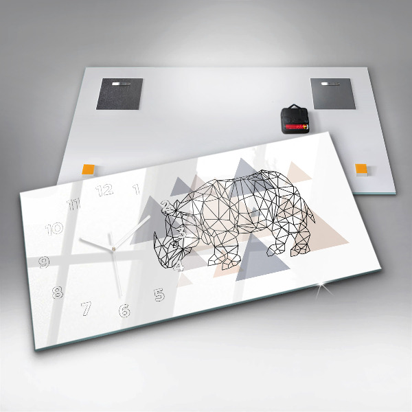 Horizontale Uhr mit motiv Geometrisches Muster