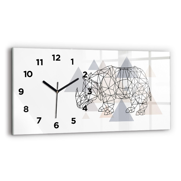Horizontale Uhr mit motiv Geometrisches Muster