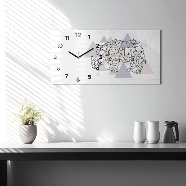 Horizontale Uhr mit motiv Geometrisches Muster