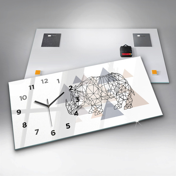 Horizontale Uhr mit motiv Geometrisches Muster