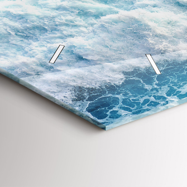 Horizontale Uhr mit motiv Meereswellen