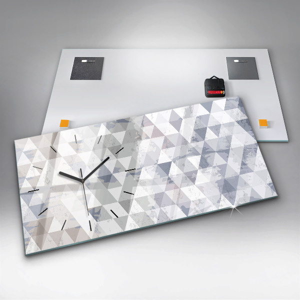 Horizontale Uhr mit motiv Geometrisches Muster