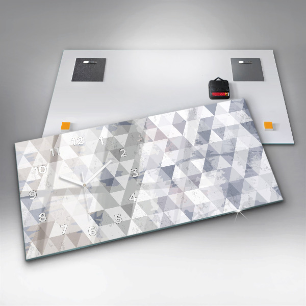 Horizontale Uhr mit motiv Geometrisches Muster