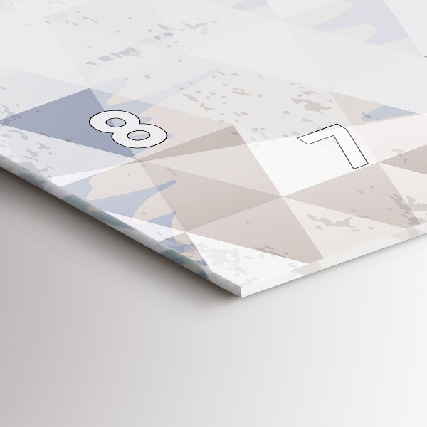 Horizontale Uhr mit motiv Geometrisches Muster