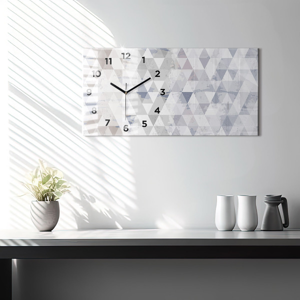 Horizontale Uhr mit motiv Geometrisches Muster