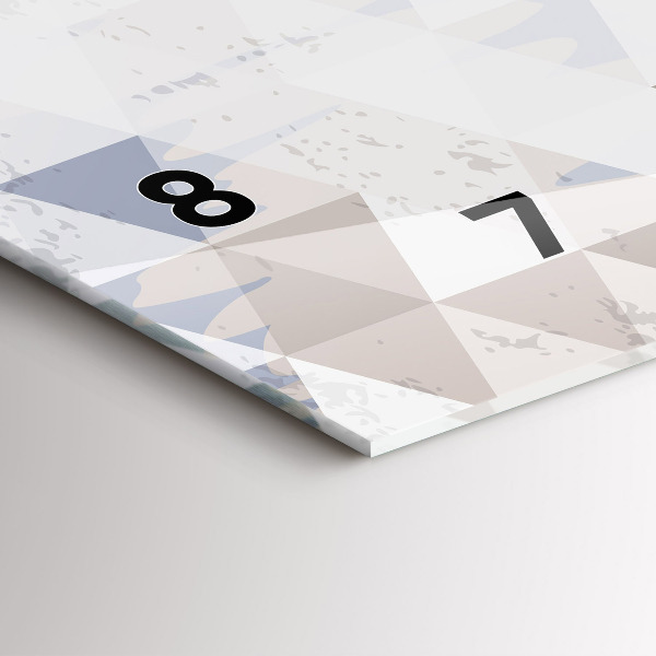 Horizontale Uhr mit motiv Geometrisches Muster