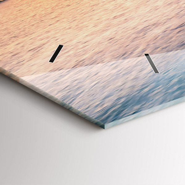 Horizontale Uhr Sonnenuntergang auf den Malediven