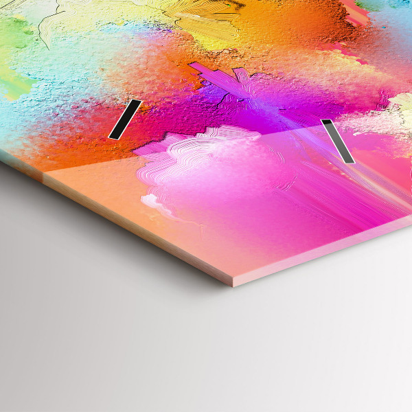 Horizontale Uhr Abstrakte Blumen