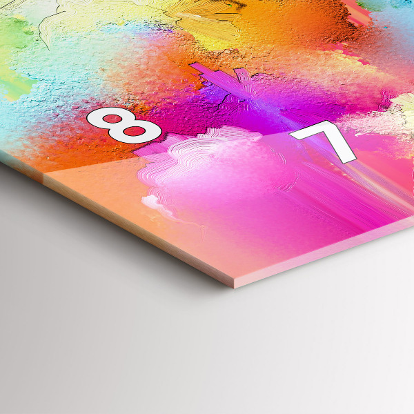 Horizontale Uhr Abstrakte Blumen