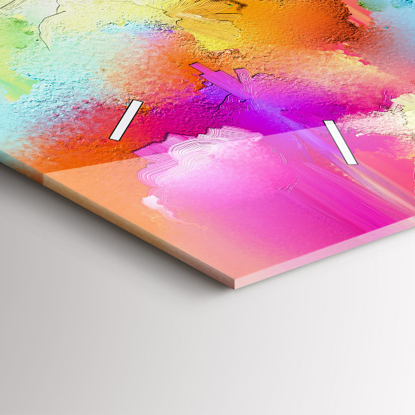 Horizontale Uhr Abstrakte Blumen