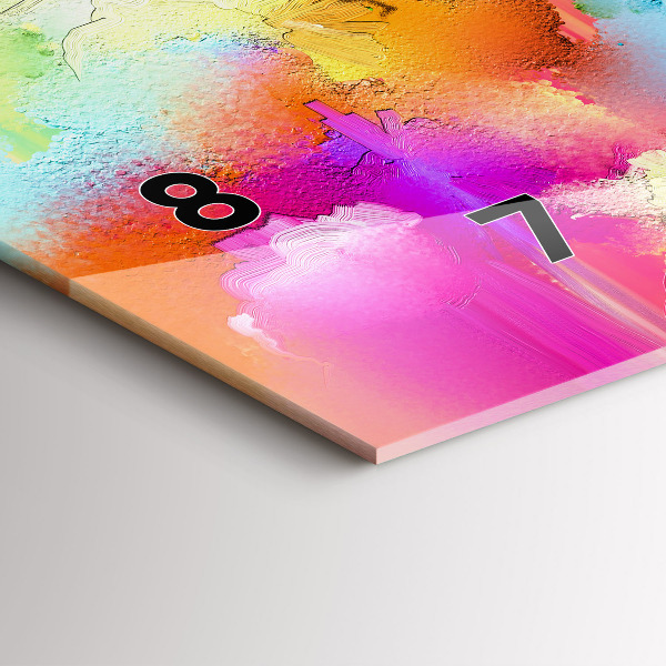 Horizontale Uhr Abstrakte Blumen