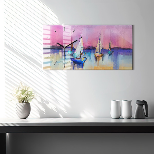 Horizontale Uhr Meereslandschaft