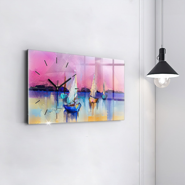 Horizontale Uhr Meereslandschaft