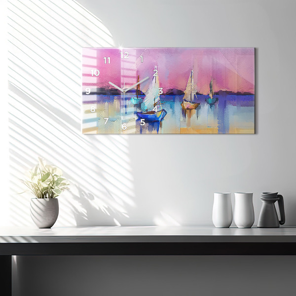 Horizontale Uhr Meereslandschaft