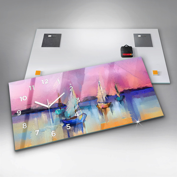 Horizontale Uhr Meereslandschaft