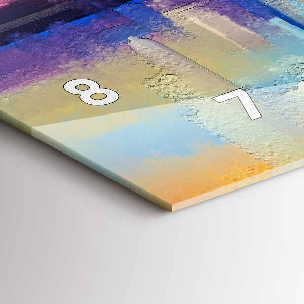 Horizontale Uhr Meereslandschaft