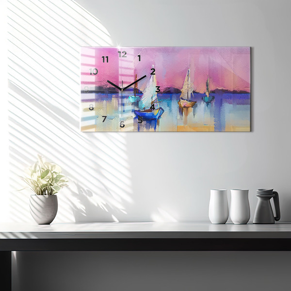 Horizontale Uhr Meereslandschaft