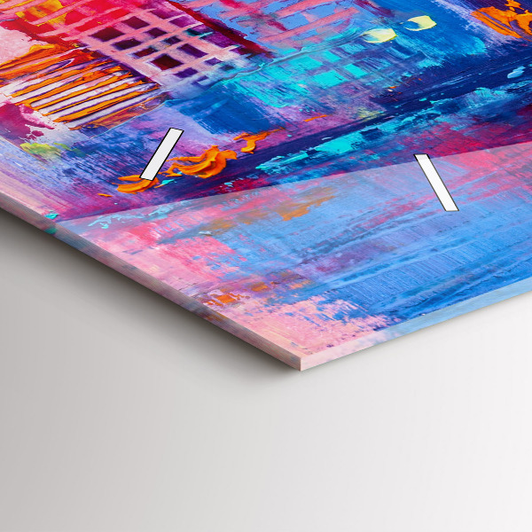 Horizontale Uhr Abstrakt von Wolkenkratzern