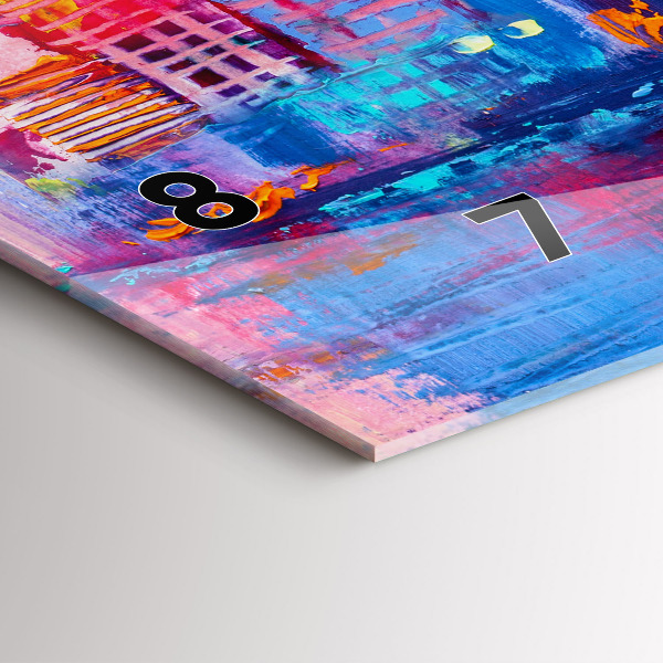 Horizontale Uhr Abstrakt von Wolkenkratzern