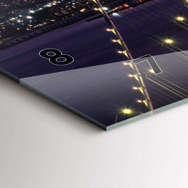 Horizontale Uhr mit motiv Sonnenuntergang in den USA