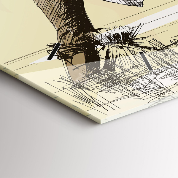 Horizontale Uhr mit motiv Frau pflückt Reis