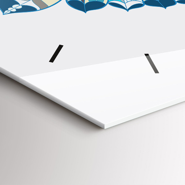 Horizontale Uhr mit motiv Eule im Flug