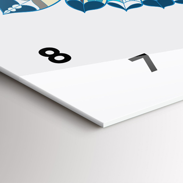 Horizontale Uhr mit motiv Eule im Flug