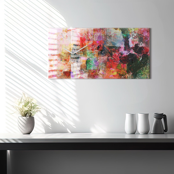 Horizontale Uhr Abstrakte Komposition