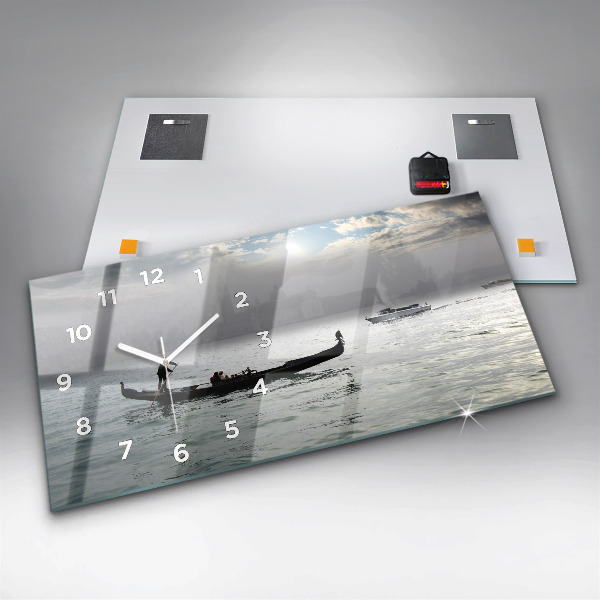 Horizontale Uhr Venedig Gondel