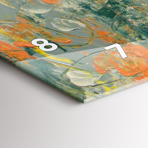 Horizontale Uhr mit motiv Bemalte Elefantenhaltung