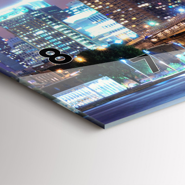 Horizontale Uhr Brooklyn Bridge und East River