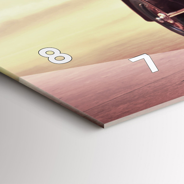 Horizontale Uhr mit motiv Oldtimer