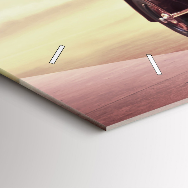 Horizontale Uhr mit motiv Oldtimer