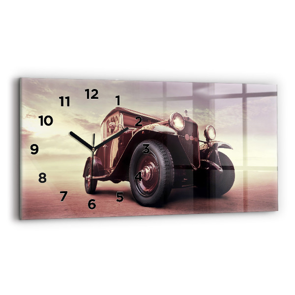 Horizontale Uhr mit motiv Oldtimer