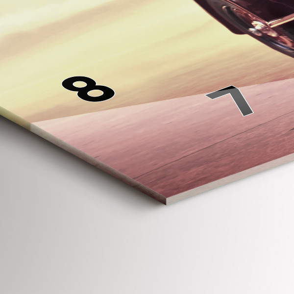 Horizontale Uhr mit motiv Oldtimer