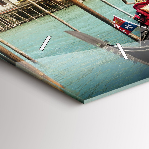 Horizontale Uhr mit motiv Gondeln Venedig Italien