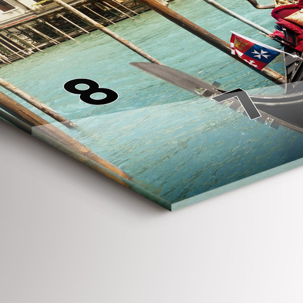 Horizontale Uhr mit motiv Gondeln Venedig Italien