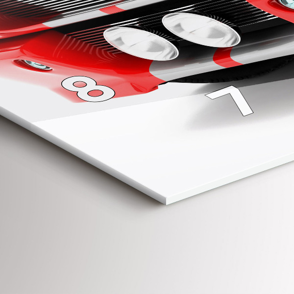 Horizontale Uhr mit motiv Sportwagen