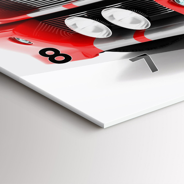 Horizontale Uhr mit motiv Sportwagen