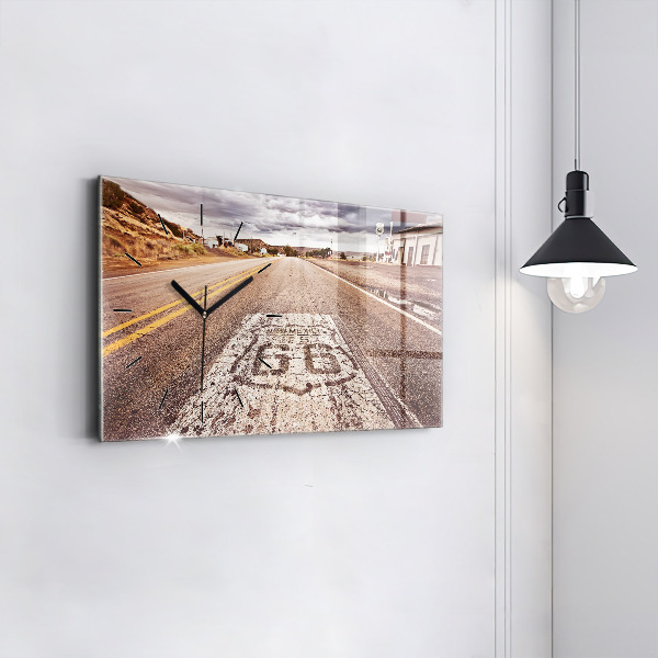 Horizontale Uhr Route 66 Straße USA