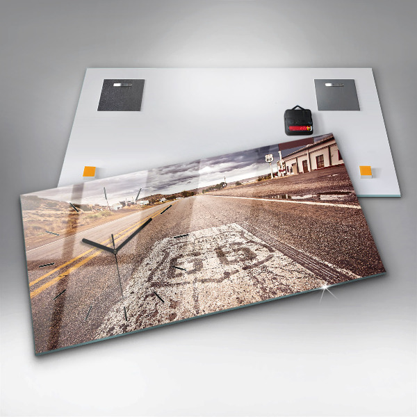 Horizontale Uhr Route 66 Straße USA