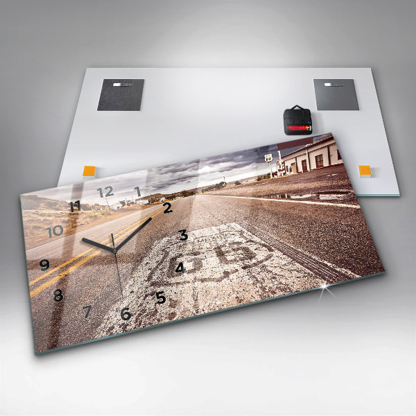 Horizontale Uhr Route 66 Straße USA