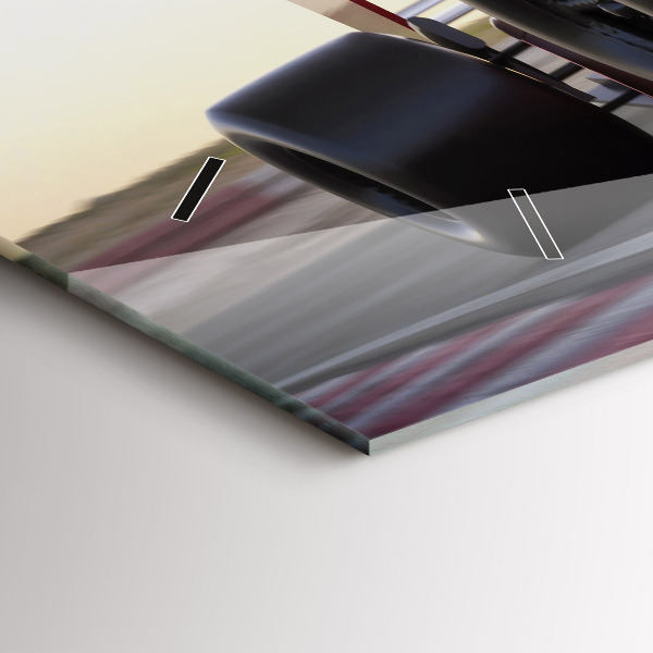 Horizontale Uhr mit motiv Sportlicher Rennwagen