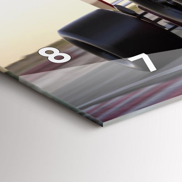 Horizontale Uhr mit motiv Sportlicher Rennwagen