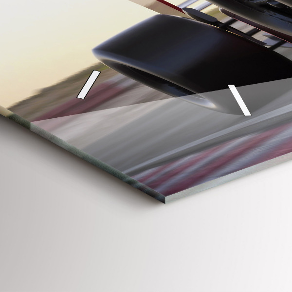 Horizontale Uhr mit motiv Sportlicher Rennwagen