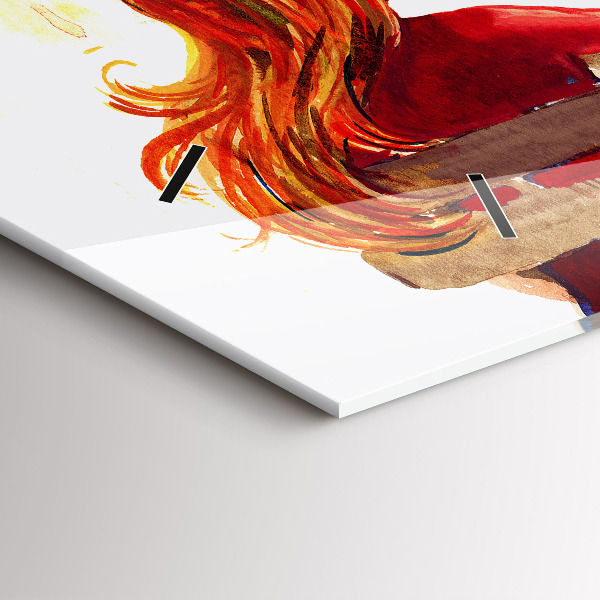 Horizontale Uhr mit motiv Herbst-Landschaft