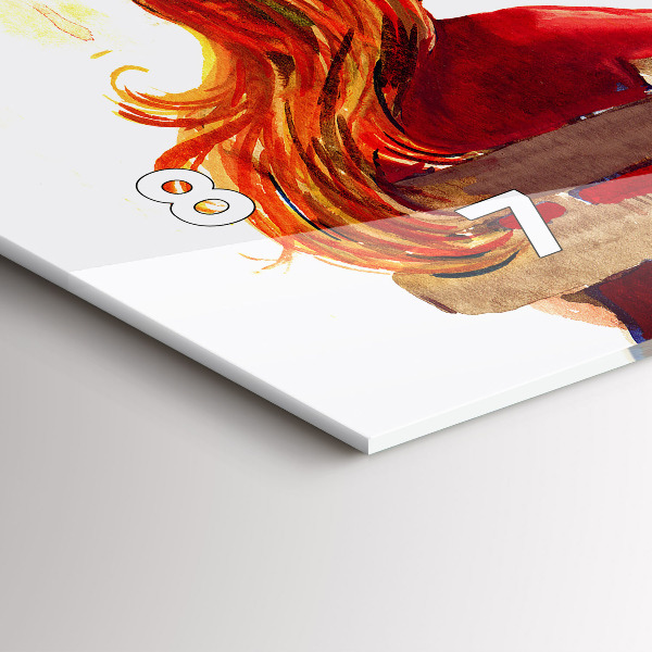 Horizontale Uhr mit motiv Herbst-Landschaft