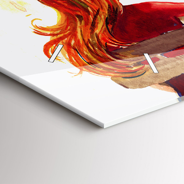 Horizontale Uhr mit motiv Herbst-Landschaft