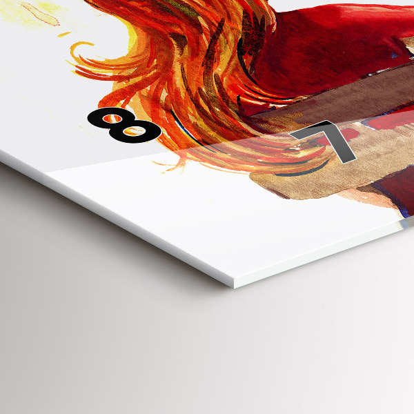 Horizontale Uhr mit motiv Herbst-Landschaft