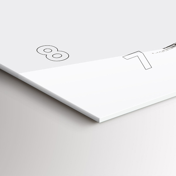 Horizontale Uhr Abstrakter Bär